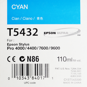 Epson T5432 (C13T543200) - Cartouche d'encre Cyan 110ml