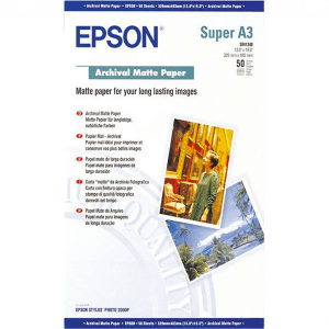 Epson S041340 (C13S041340) - Papier Photo Mat Archivas Épaisseur 192g A3+