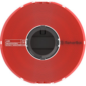 Filament MakerBot ABS Precision 375-0024A - Bobine large ABS Rouge 650g 1.75mm