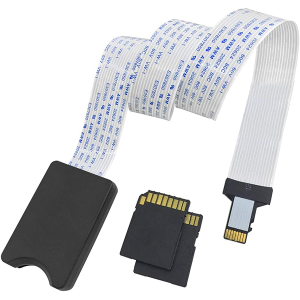 Câble d'extension Micro SD vers Carte SD 18,9 cm / 48 cm avec Cordon Flexible et adaptateurs de Carte Micro SD/TF vers SD 2PCS